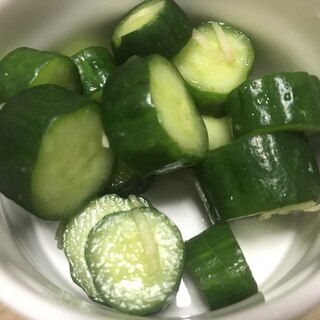 きゅうりと生姜の漬物